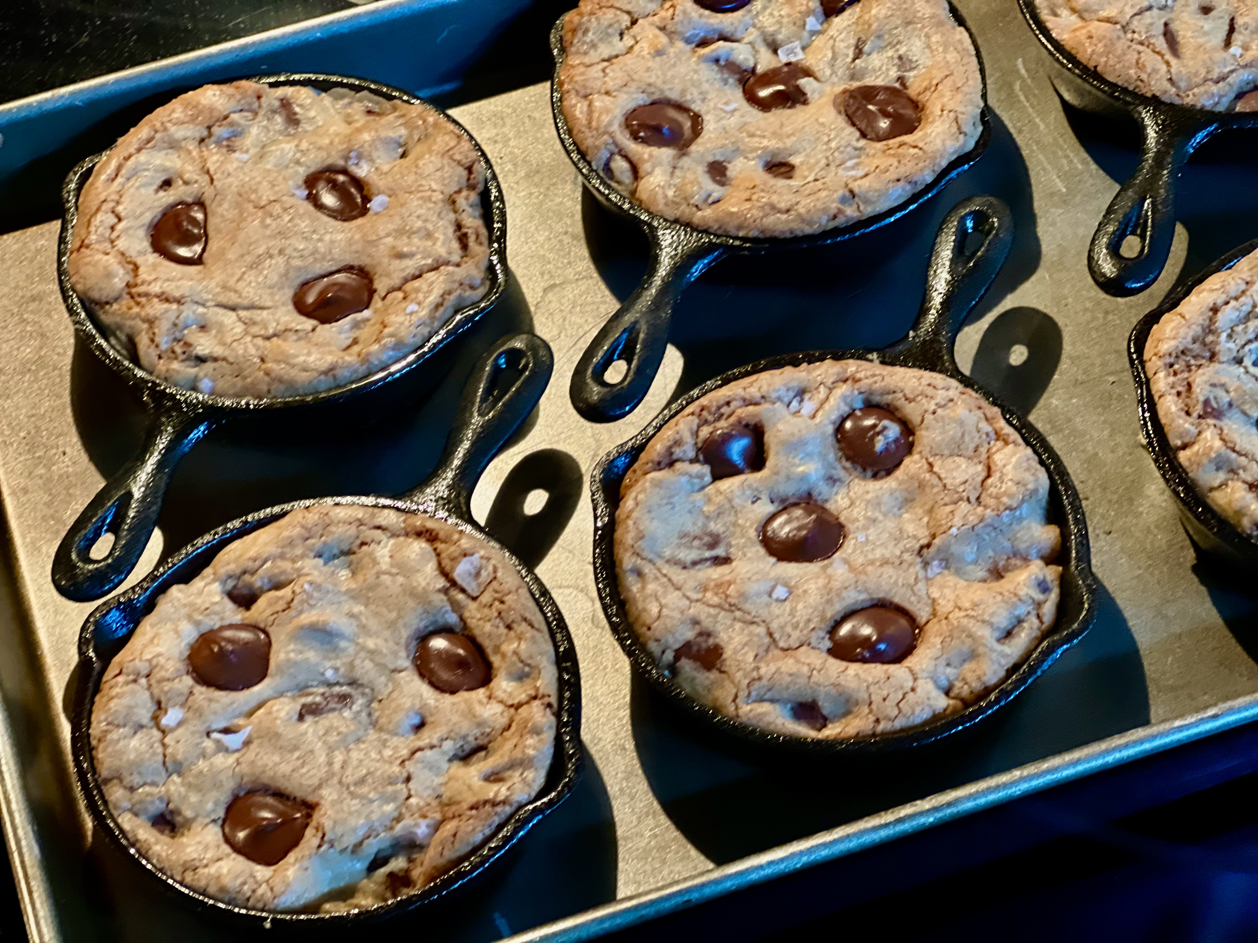 Chocolate Chip Skillet Cookies